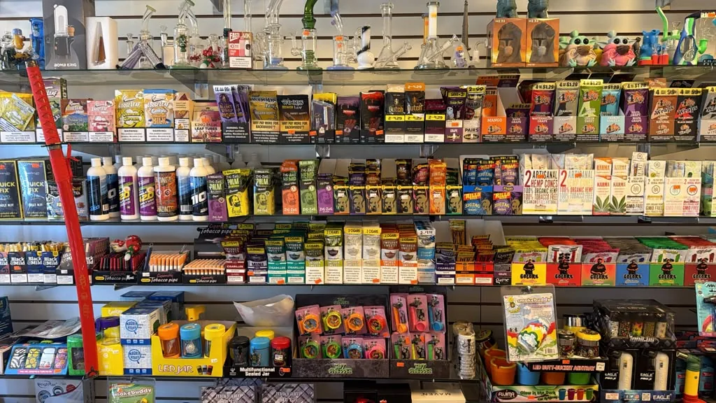 Cigarillos, wraps, and smoking accessories